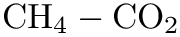 $ \textrm{CH}_4-\textrm{CO}_2 $